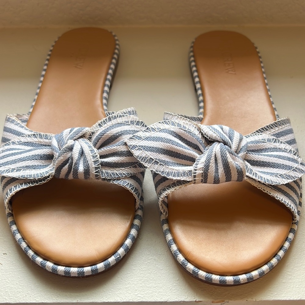 J.Crew bow slides